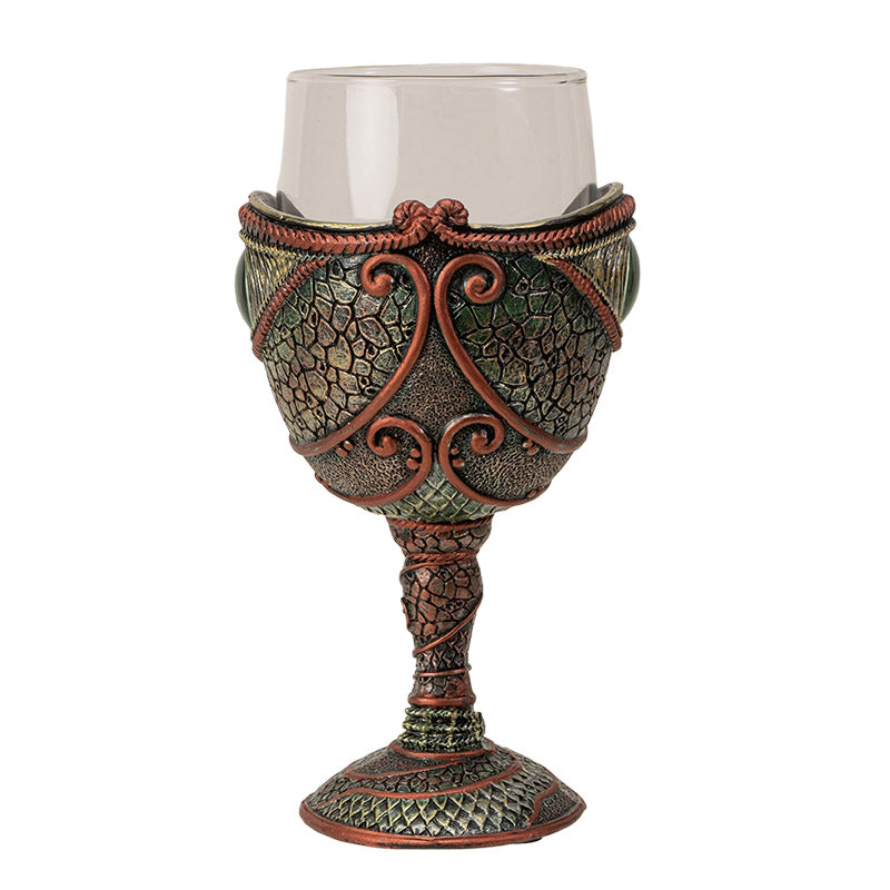 The Reptilian Eye Dragon Wine Glass Goblet