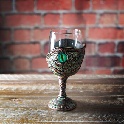 The Reptilian Eye Dragon Wine Glass Goblet