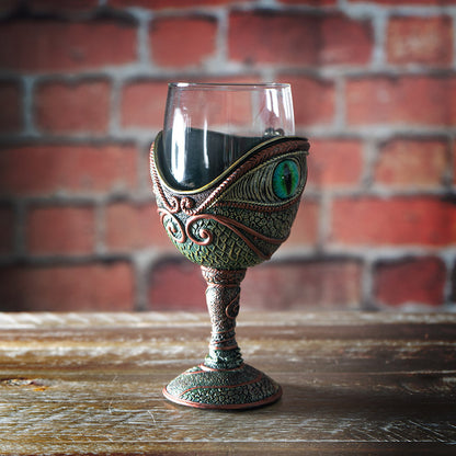 The Reptilian Eye Dragon Wine Glass Goblet