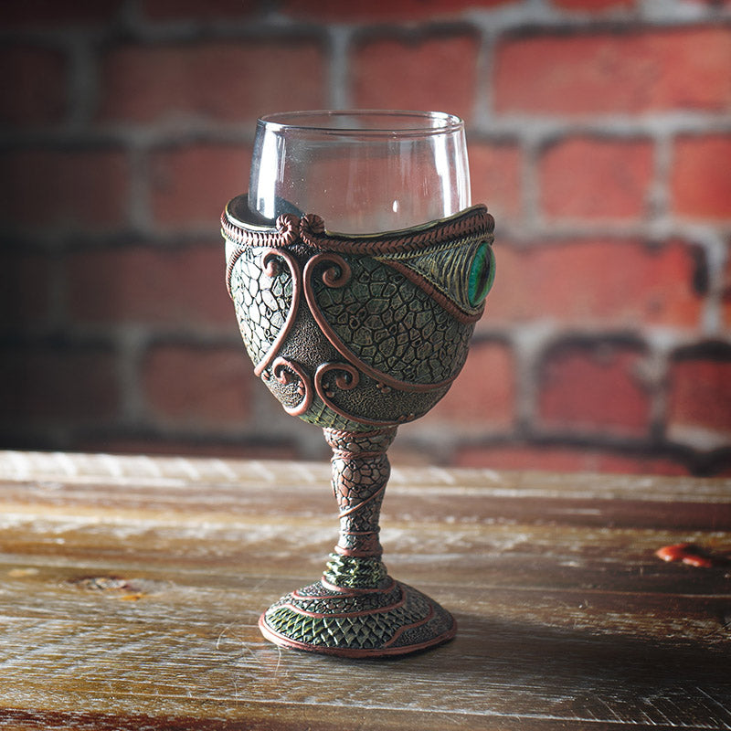 The Reptilian Eye Dragon Wine Glass Goblet