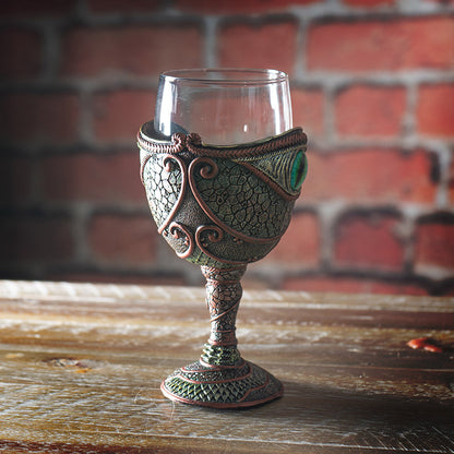 The Reptilian Eye Dragon Wine Glass Goblet