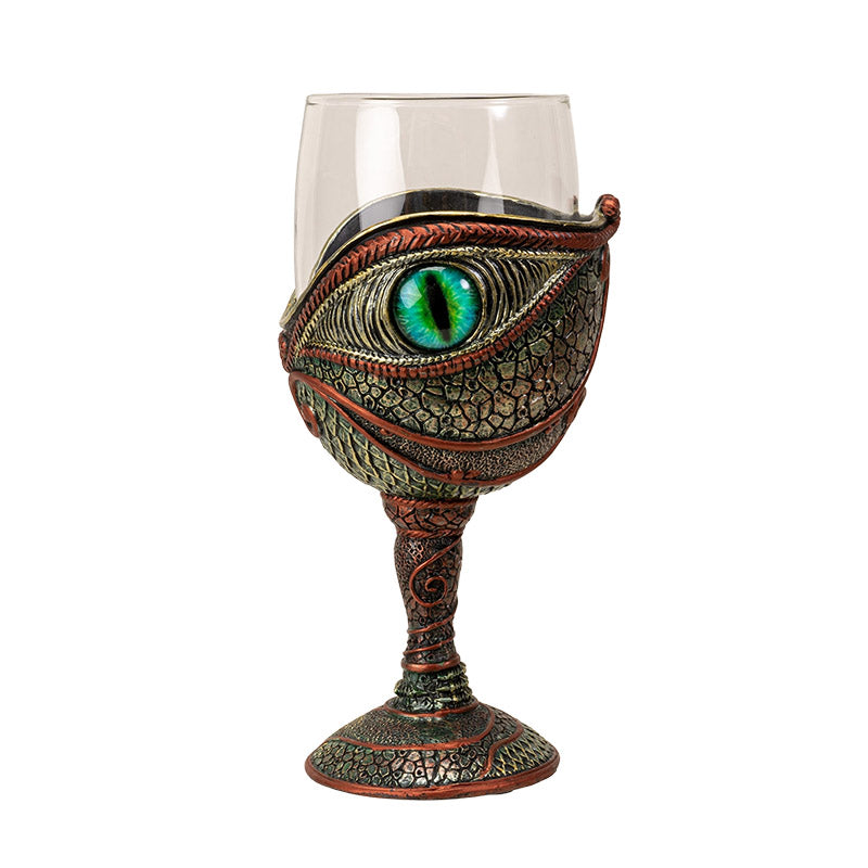 The Reptilian Eye Dragon Wine Glass Goblet