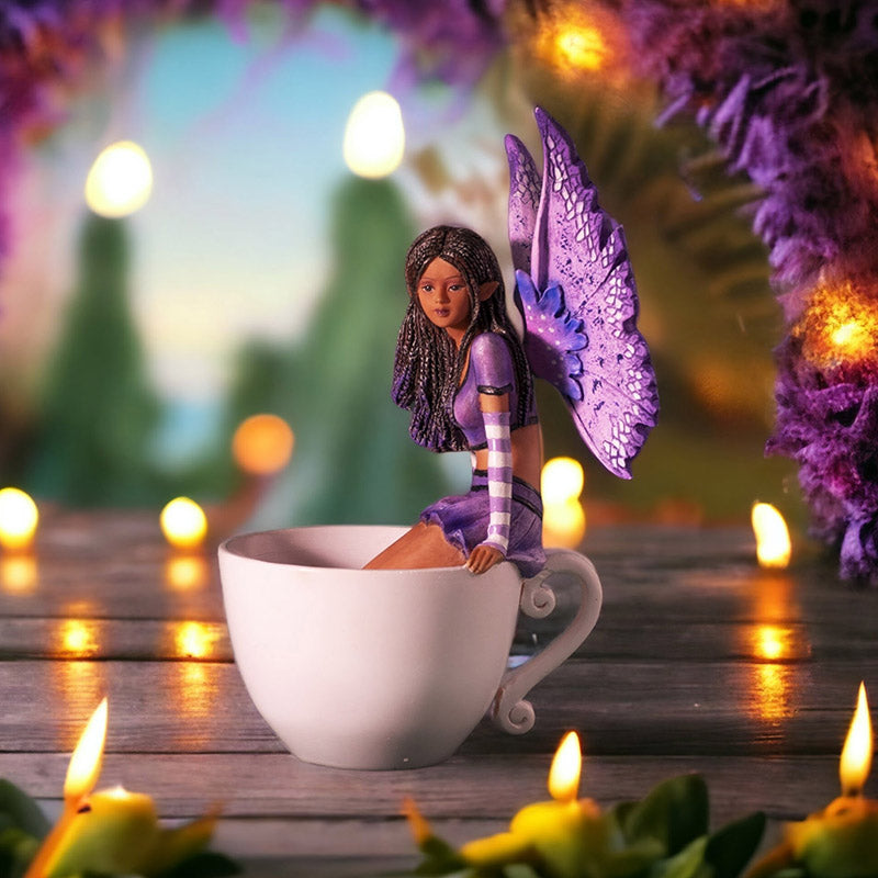 Lavender Tea Fairy in Teacup by Amy Brown