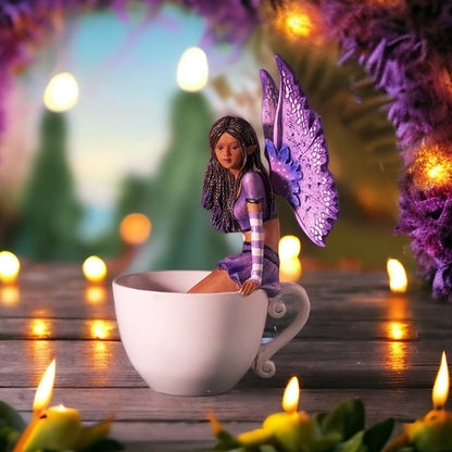 Lavender Tea Fairy in Teacup by Amy Brown