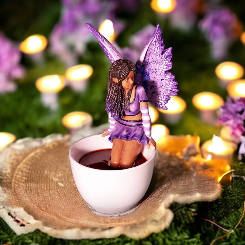 Lavender Tea Fairy in Teacup by Amy Brown