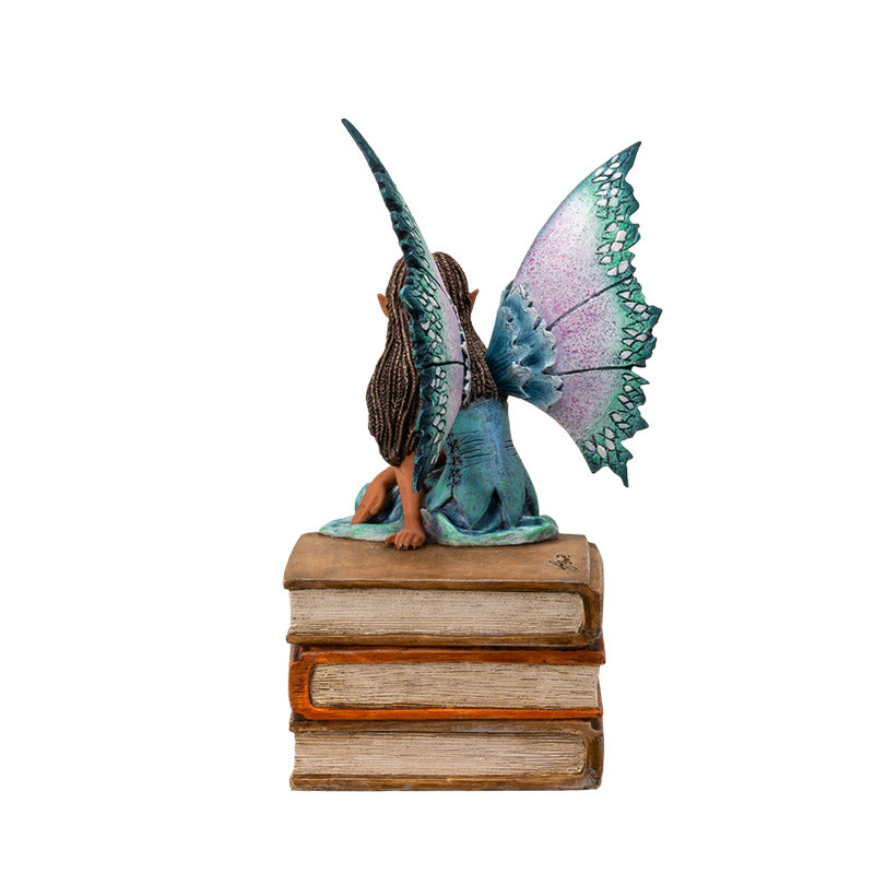 Purple Winged Book Fairy on Books by Amy Brown