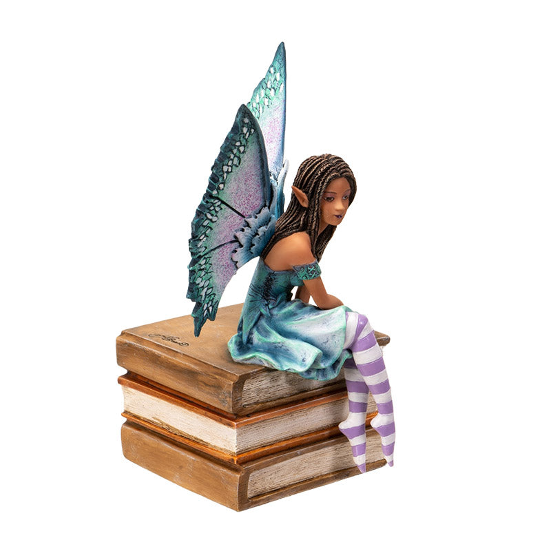 Purple Winged Book Fairy on Books by Amy Brown