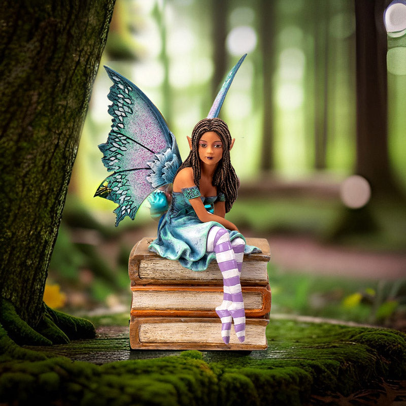 Purple Winged Book Fairy on Books by Amy Brown