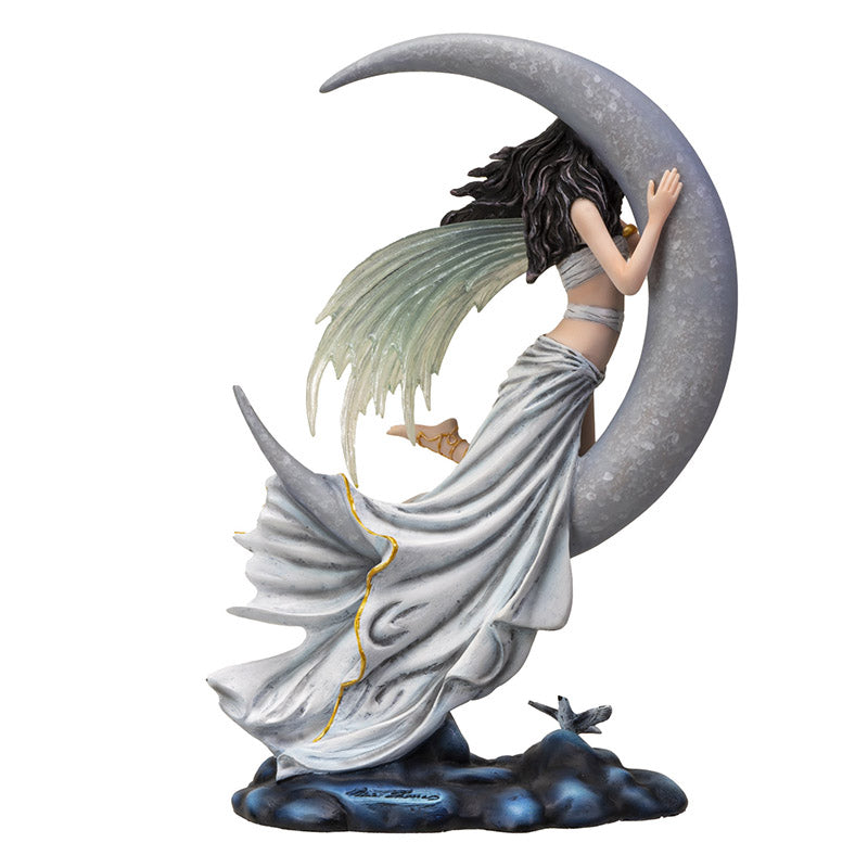 Moon Lullaby Fairy on Crescent Moon by Nene Thomas