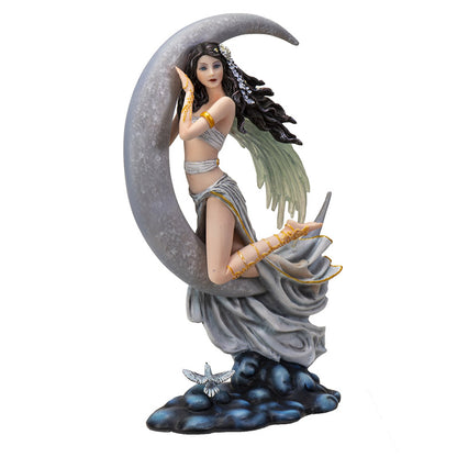 Moon Lullaby Fairy on Crescent Moon by Nene Thomas