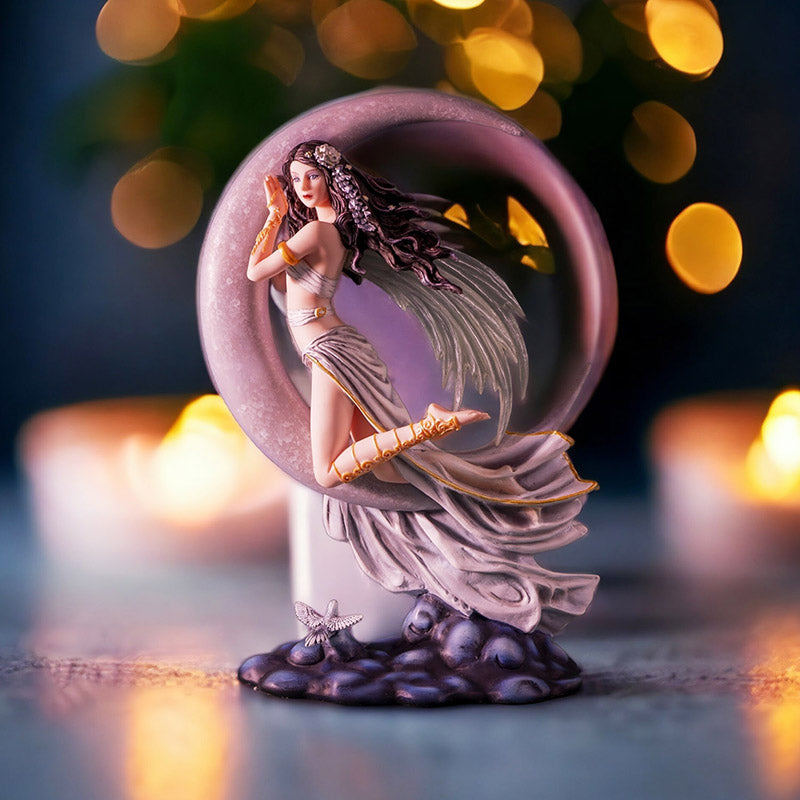 Moon Lullaby Fairy on Crescent Moon by Nene Thomas