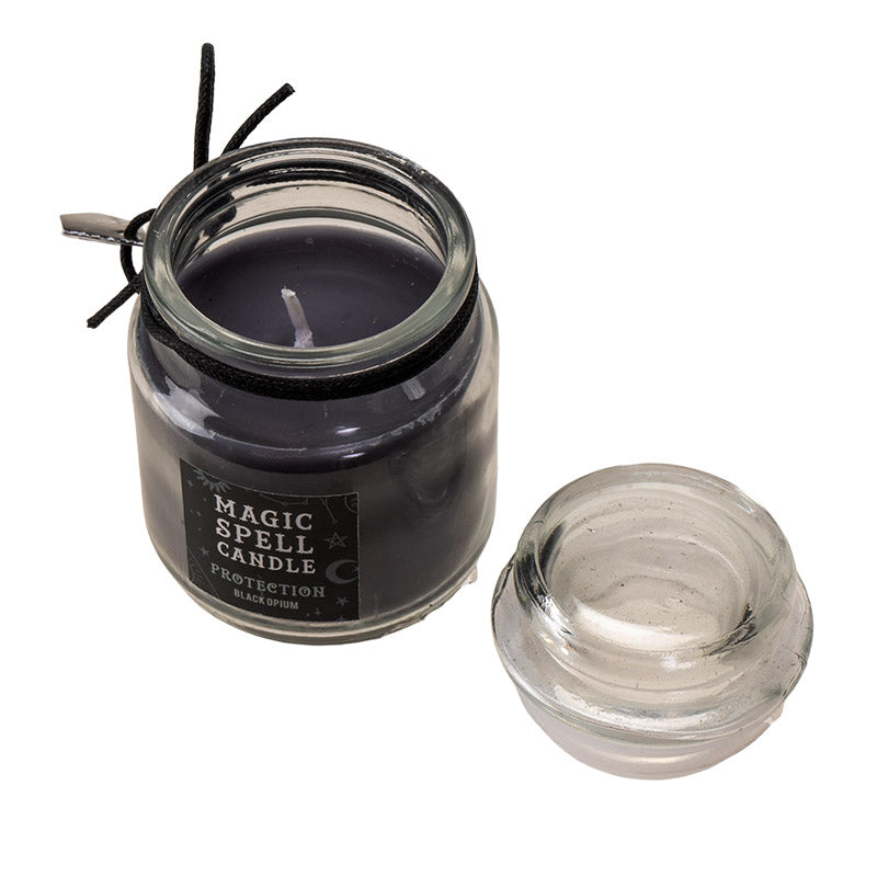 Protection Black Opium Spell Candle by Something Different UK
