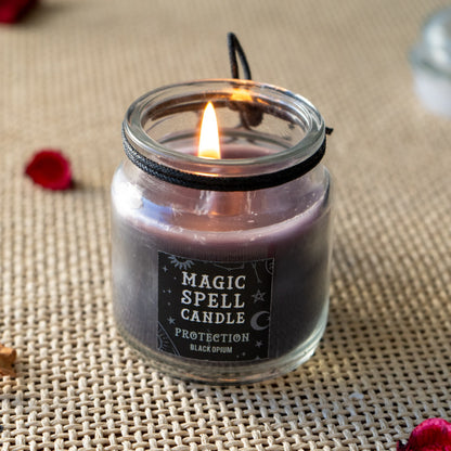 Protection Black Opium Spell Candle by Something Different UK