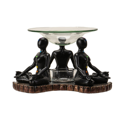 Chakra Meditation Oil Burner Tealight Holder
