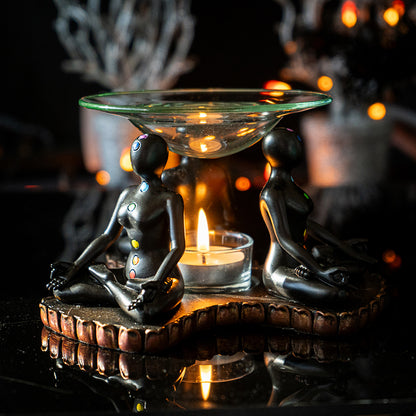 Chakra Meditation Oil Burner Tealight Holder
