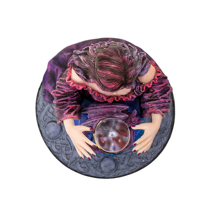 Sorceress, Dragon, and Crystal Ball by Anne Stokes