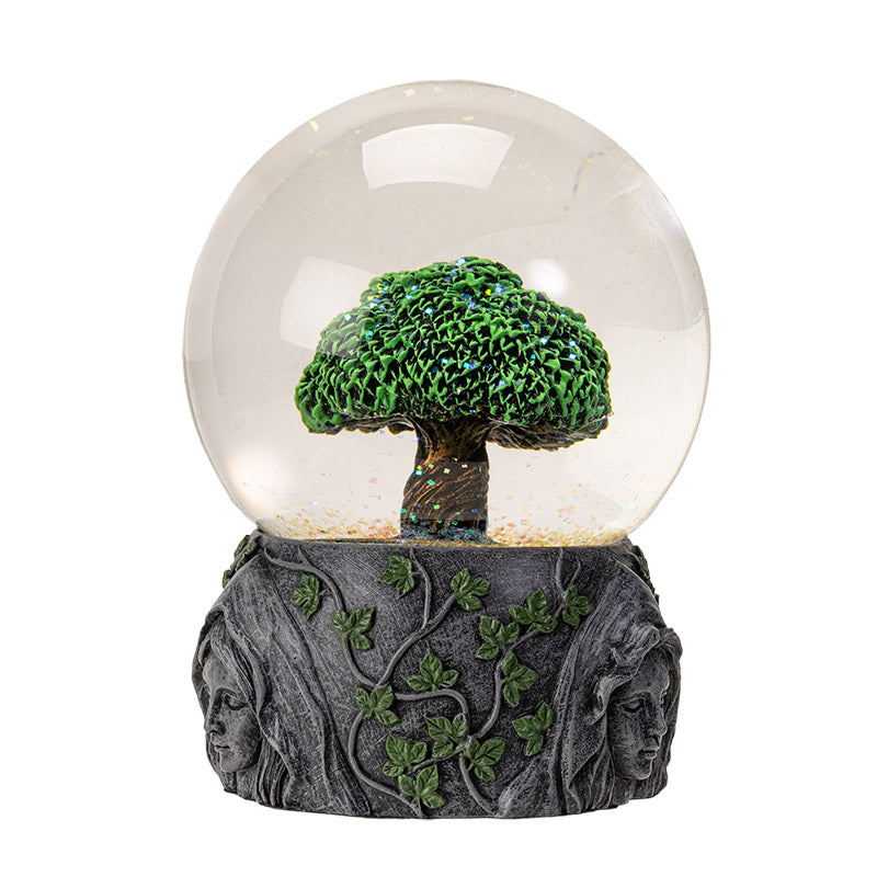 Tree of Life Water Globe with Glitter Sparkle