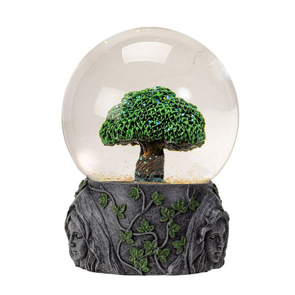 Tree of Life Water Globe with Glitter Sparkle