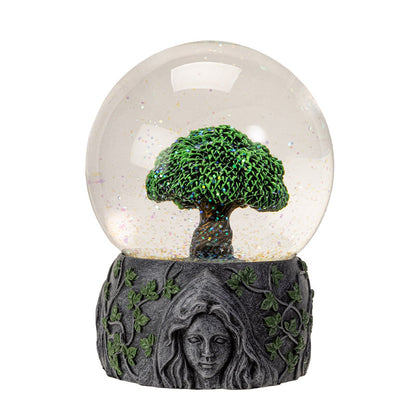 Tree of Life Water Globe with Glitter Sparkle
