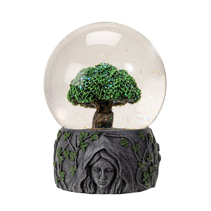 Tree of Life Water Globe with Glitter Sparkle