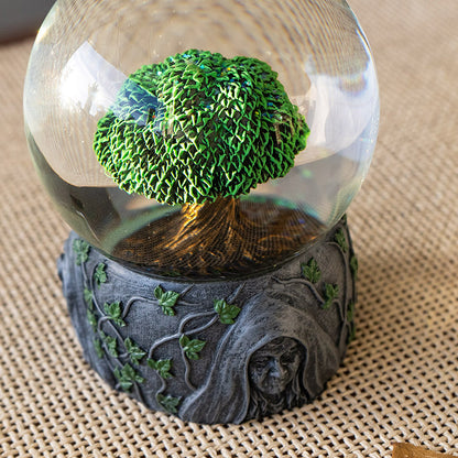 Tree of Life Water Globe with Glitter Sparkle