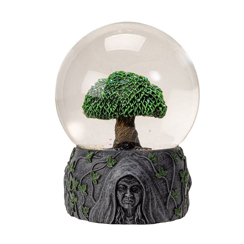 Tree of Life Water Globe with Glitter Sparkle