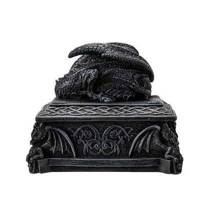 Celtic Dragon Jewelry Box – Winged Guardian Decorative Trinket Holder