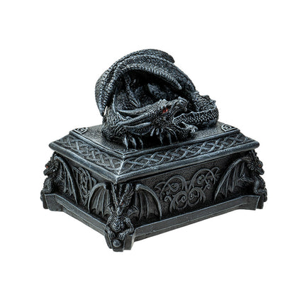 Celtic Dragon Jewelry Box – Winged Guardian Decorative Trinket Holder