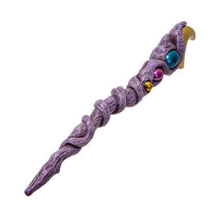 Crescent Moon Gemstone Magic Wand