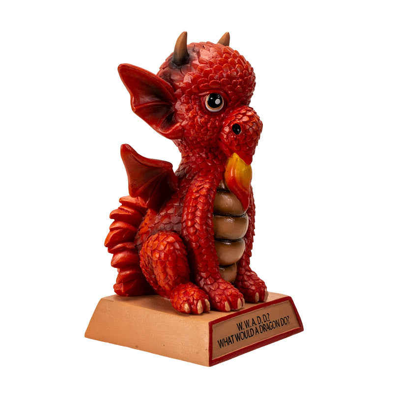 Dragon Collectible Figurine Featuring What Would A Dragon Do? (W.W.A.D.D) Message