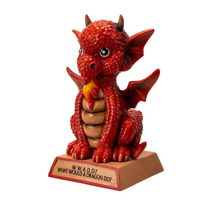 Dragon Collectible Figurine Featuring What Would A Dragon Do? (W.W.A.D.D) Message