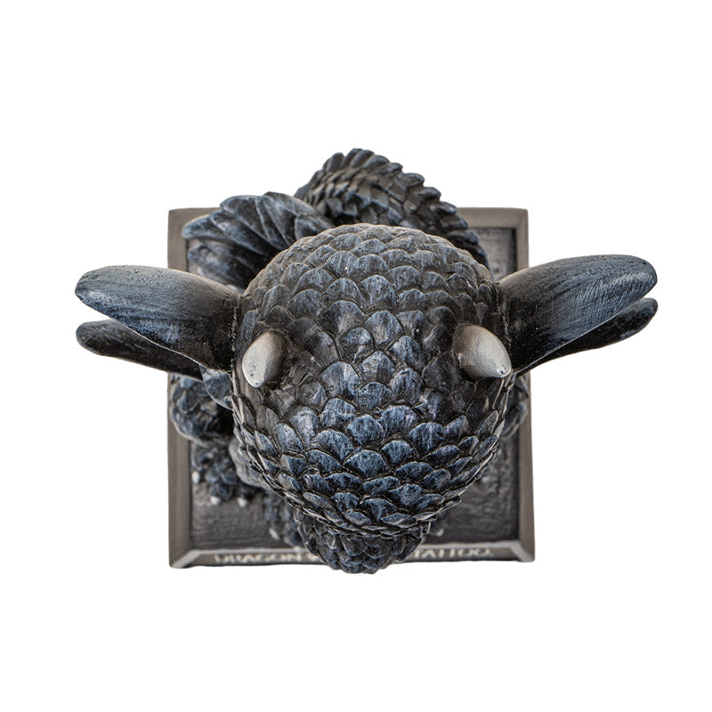 Dragon Collectible Figurine Featuring Dragon Girl Tattoo Message