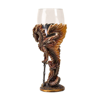 Medieval Dragon Blade Goblet by Ruth Thompson
