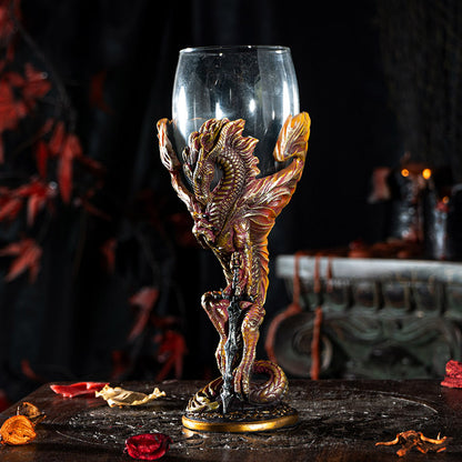 Medieval Dragon Blade Goblet by Ruth Thompson