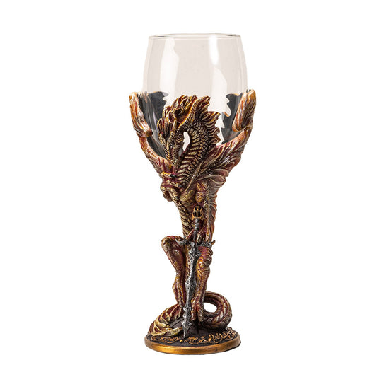 Medieval Dragon Blade Goblet by Ruth Thompson