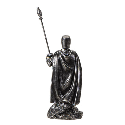 Medieval Knight Figurine with Spear and Shield