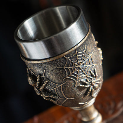 Spider Web Goblet with Stainless Steel