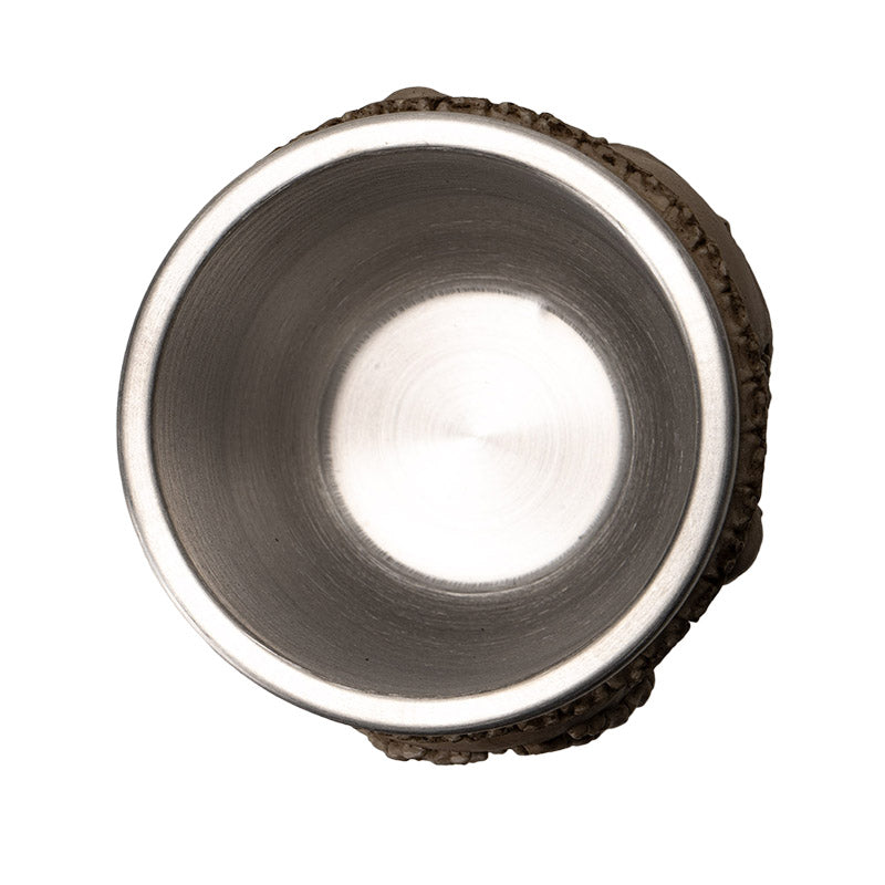 Hear See Speak No Evil Skeleton Wine Goblet with Stainless Steel