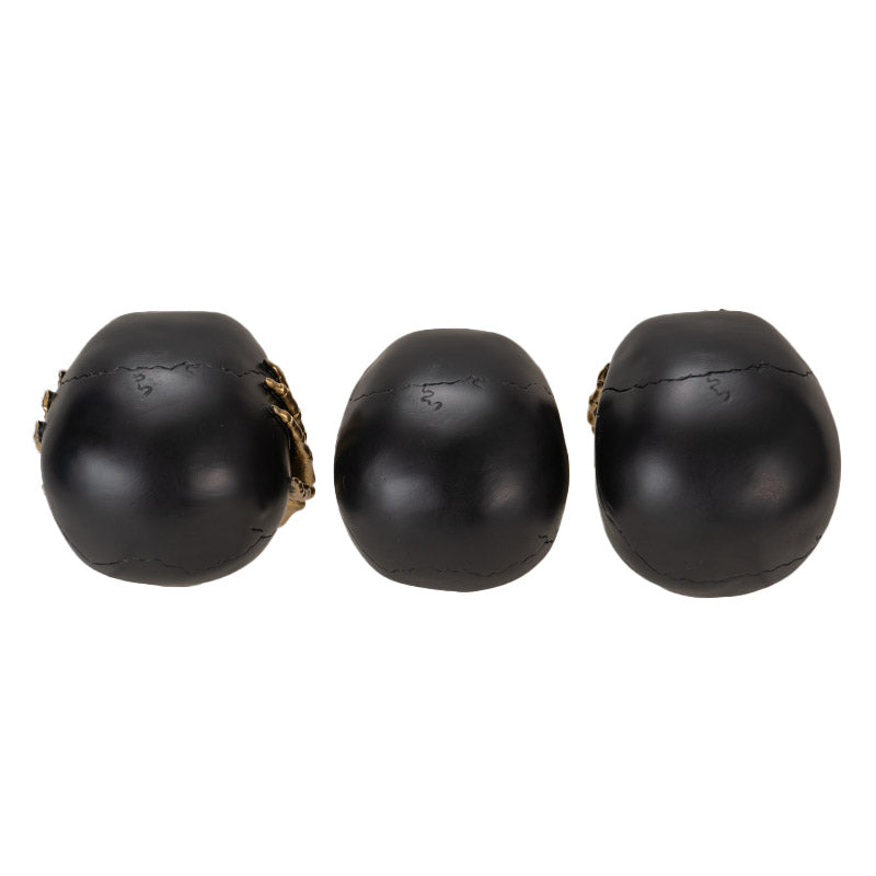 Hear See Speak No Evil Skull Figurine Set of 3 (Small)