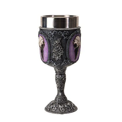 Raven Skull Goblet with Stainless Steel
