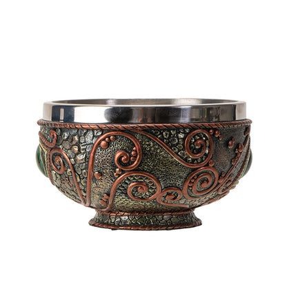 Dragon Eye Utility Bowl and Stainless-Steel Dish