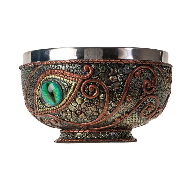 Dragon Eye Utility Bowl and Stainless-Steel Dish