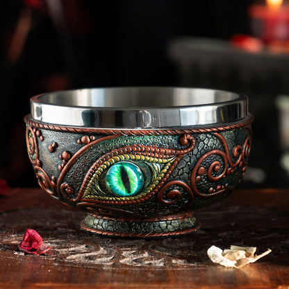 Dragon Eye Utility Bowl and Stainless-Steel Dish