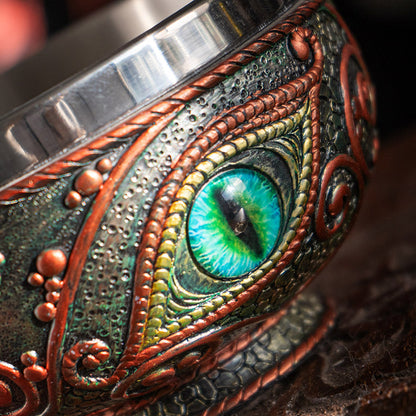 Dragon Eye Utility Bowl and Stainless-Steel Dish