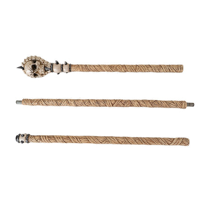 Skull Staff for Witch and Sorcerer 67 Inches