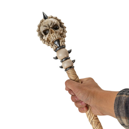 Skull Staff for Witch and Sorcerer 67 Inches