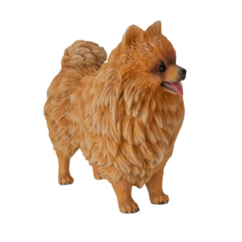 Pomeranian Dog Figurine 8"