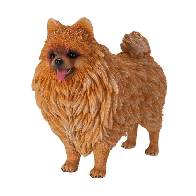 Pomeranian Dog Figurine 8"