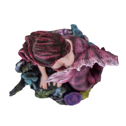Ocean Siren Gothic Mermaid Figurine Mermaid with Anchored Base