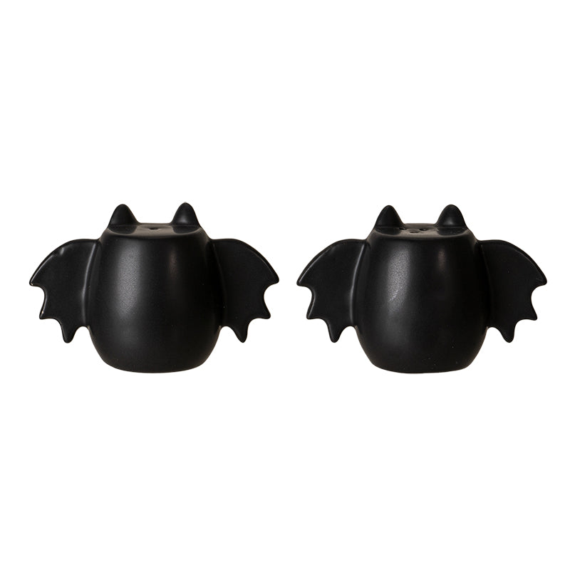 Bat Wing Ceramic Salt and Pepper Shakers